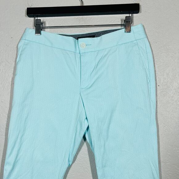 NEW! Banana Republic Hampton Fit Curvy Pant Mint Green Ankle Casual - 2 - Picture 2 of 4